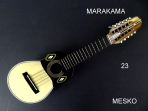 Markama, Charango Tallado, Tapa Pino Abeto Caja Naranjillo, Contruido con Maderas Solidas,  Incluye Funda  # 23 