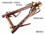 Cherokee Doble, Madera Jacarandá, Amarres de Cuero   Afinado en SI