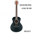 Washburn  AGM 5B MK, Guitarra Cuerdas Metálicas Perfecta para Musicos que Viajan