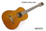 Admira Malaga, Guitarra Española Clásica Cuerdas Nylon, Electroacústica con Equalizador Fishman Classic 4 Bandas 