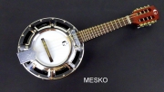 Banjo 8 Cuerdas G C R - Electroacústico  Instrumento de Alta Calidad Incluye Funda