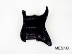 Placa para Guitarra Eléctrica con instalación modelo Stratocaster color Negro