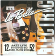 Juego Cuerdas La Bella Jazz Lite EL-JL 016 - 024 - 032 - 042 Para Guitarra de 12 Cuerdas