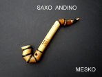 Saxo Andino de Bambu Chico 30 centimetros de Alto